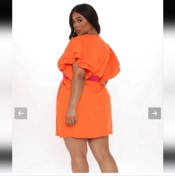 🍂🍁PERFECT FALL DRESS!!Nwt GORGEOUS!!! fashion nova 3x belted mini dress - Picture 2 of 5